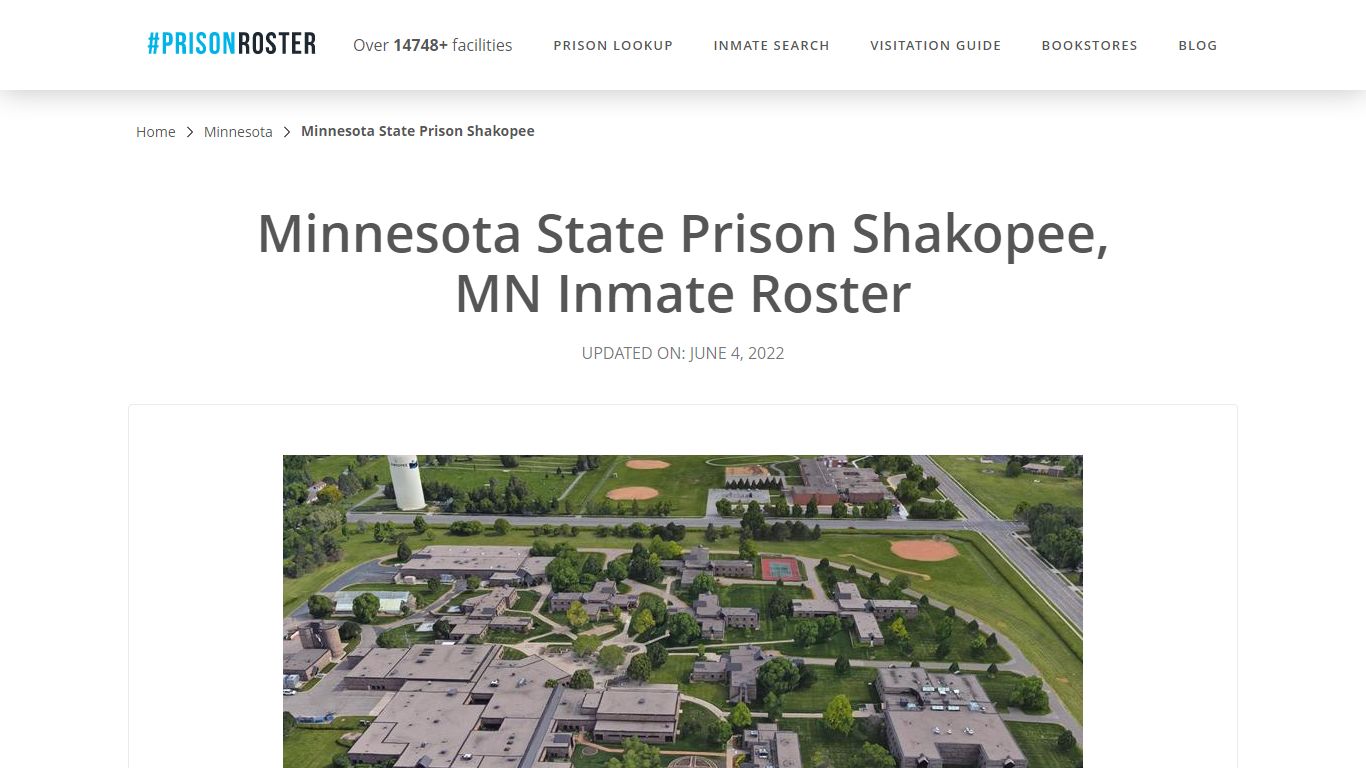 Minnesota State Prison Shakopee, MN Inmate Roster - Prisonroster